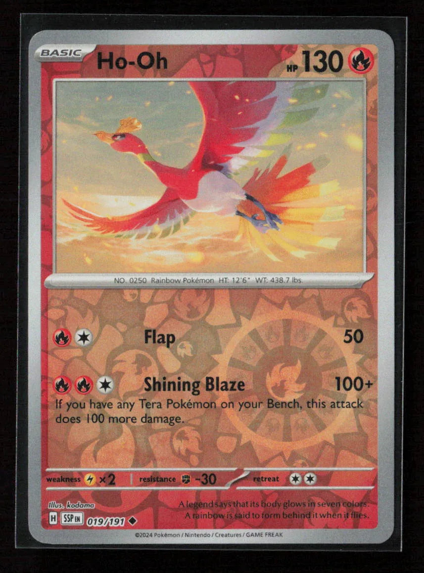 Ho-Oh Uncommon SV08: Surging Sparks 019/191 NM - Kang's Collectibles