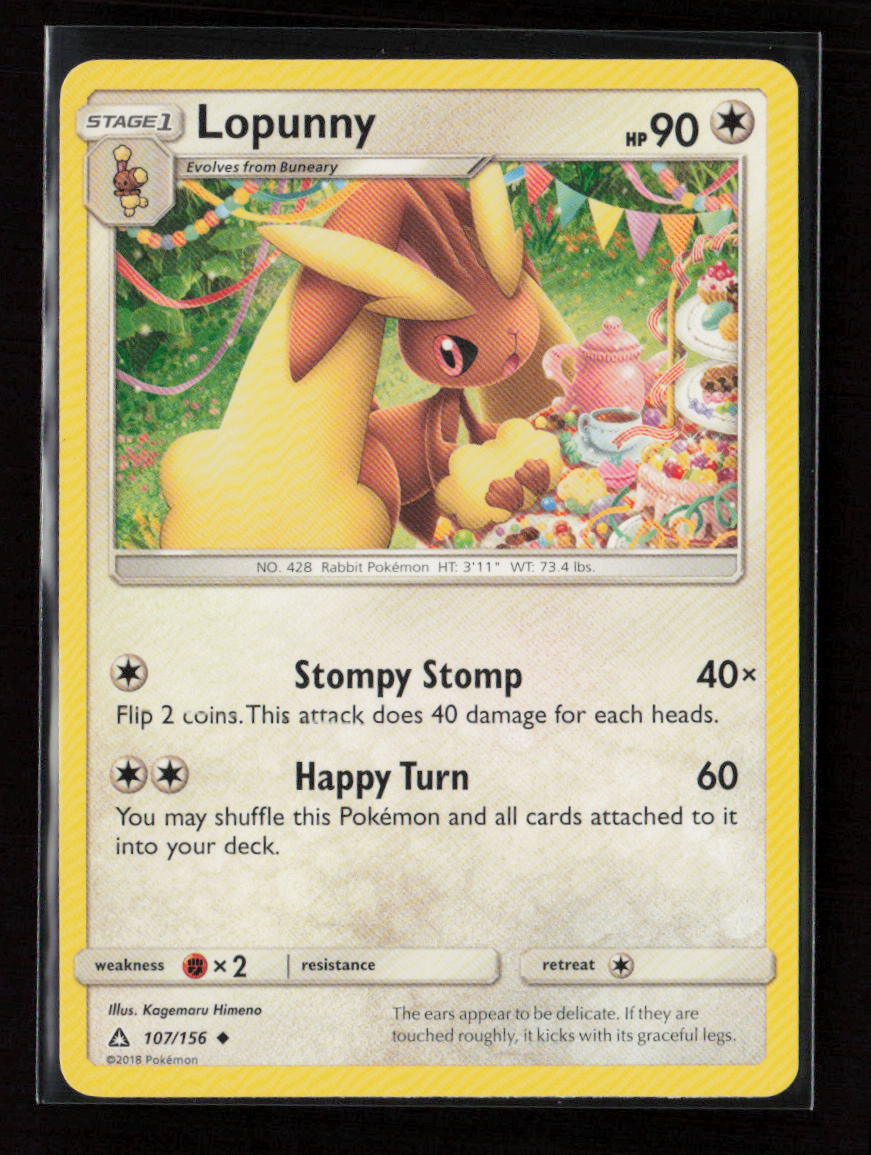Lopunny Uncommon SM - Ultra Prism 107/156 LP