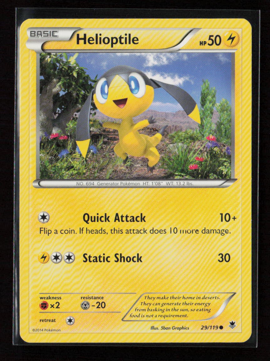 Helioptile (29) Common XY - Phantom Forces 29/119 LP