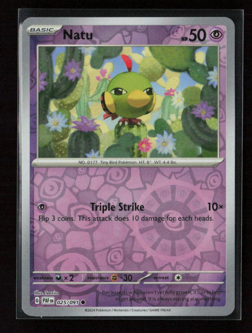 Natu - Common SV: Paldean Fates 025/091 NM - Kang's Collectibles