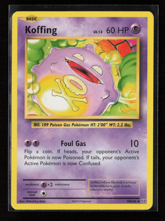 Koffing Uncommon XY - Evolutions 50/108 LP - Kang's Collectibles