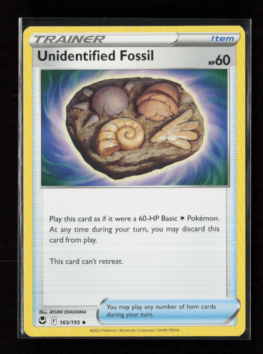 Unidentified Fossil Uncommon SWSH12: Silver Tempest 165/195 LP
