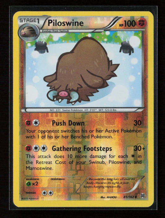 Piloswine Uncommon XY - BREAKthrough 81/162 LP - Kang's Collectibles