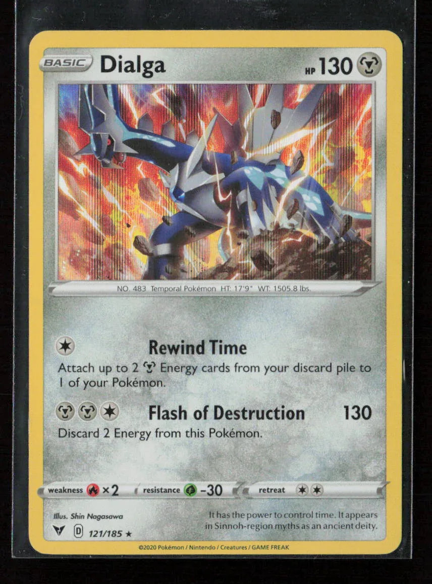 Dialga Holo Rare SWSH04: Vivid Voltage 121/185 NM - Kang's Collectibles