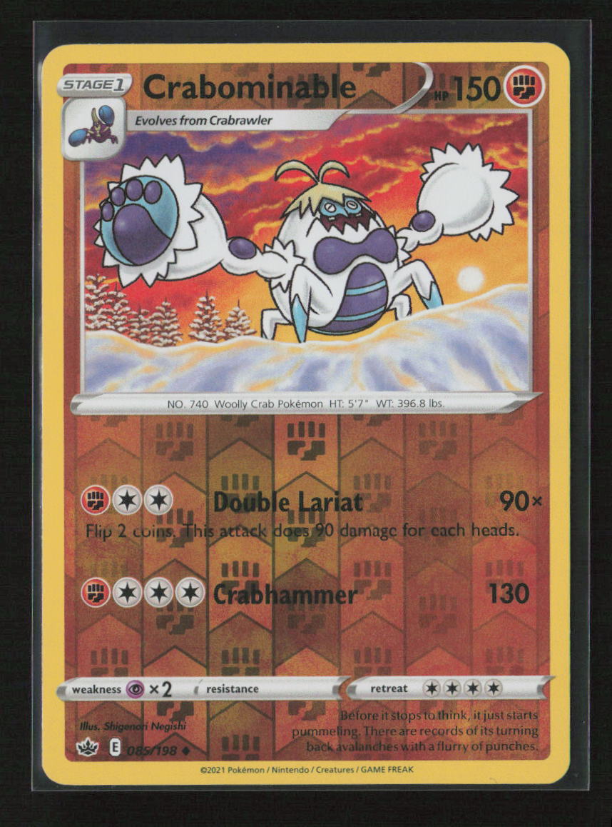 Crabominable Uncommon SWSH06: Chilling Reign 085/198 NM