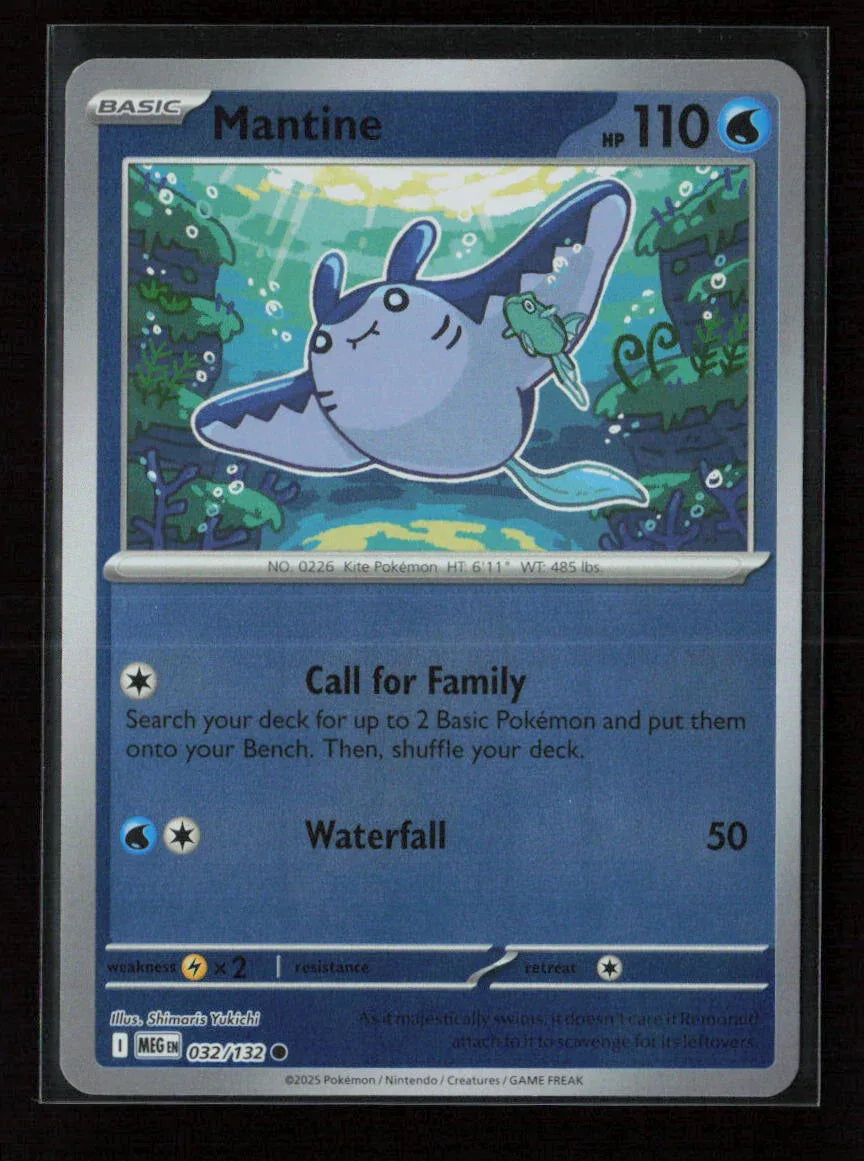 Mantine Common ME01: Mega Evolution 032/132 NM - Kang's Collectibles
