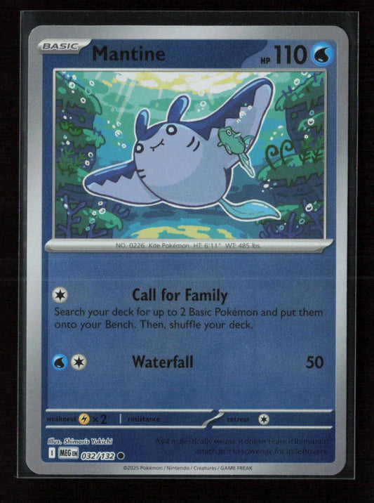 Mantine Common ME01: Mega Evolution 032/132 NM - Kang's Collectibles