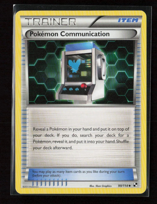 Pokemon Communication Uncommon Black and White 99/114 LP - Kang's Collectibles