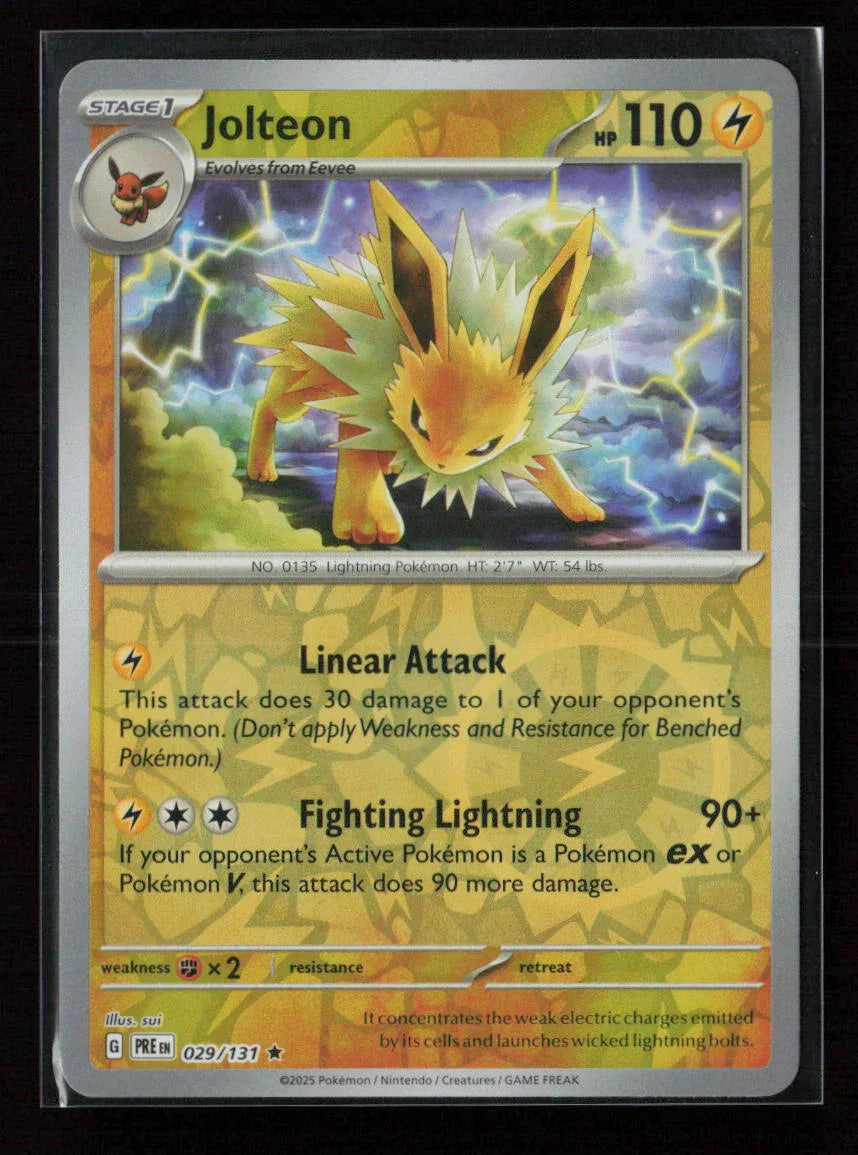 Jolteon Rare SV: Prismatic Evolutions 029/131 NM - Kang's Collectibles