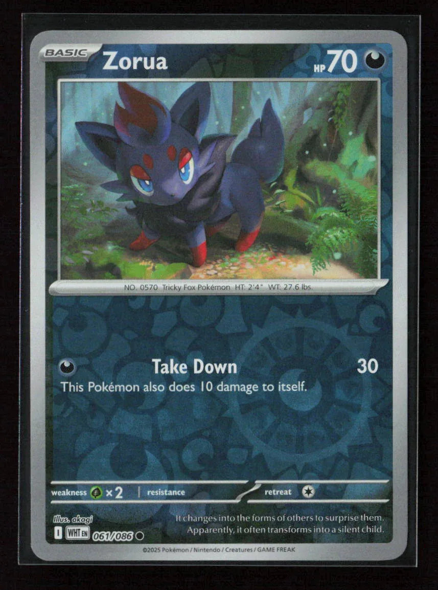 Zorua Common SV: White Flare 061/086 NM - Kang's Collectibles
