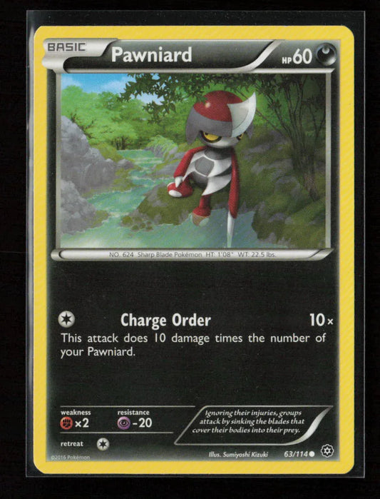 Pawniard Common XY - Steam Siege 63/114 LP - Kang's Collectibles
