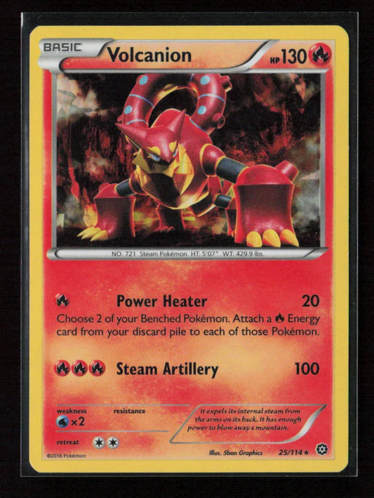 Volcanion - (Cracked Ice Holo) Holo Rare Deck Exclusives 025/114 NM - Kang's Collectibles