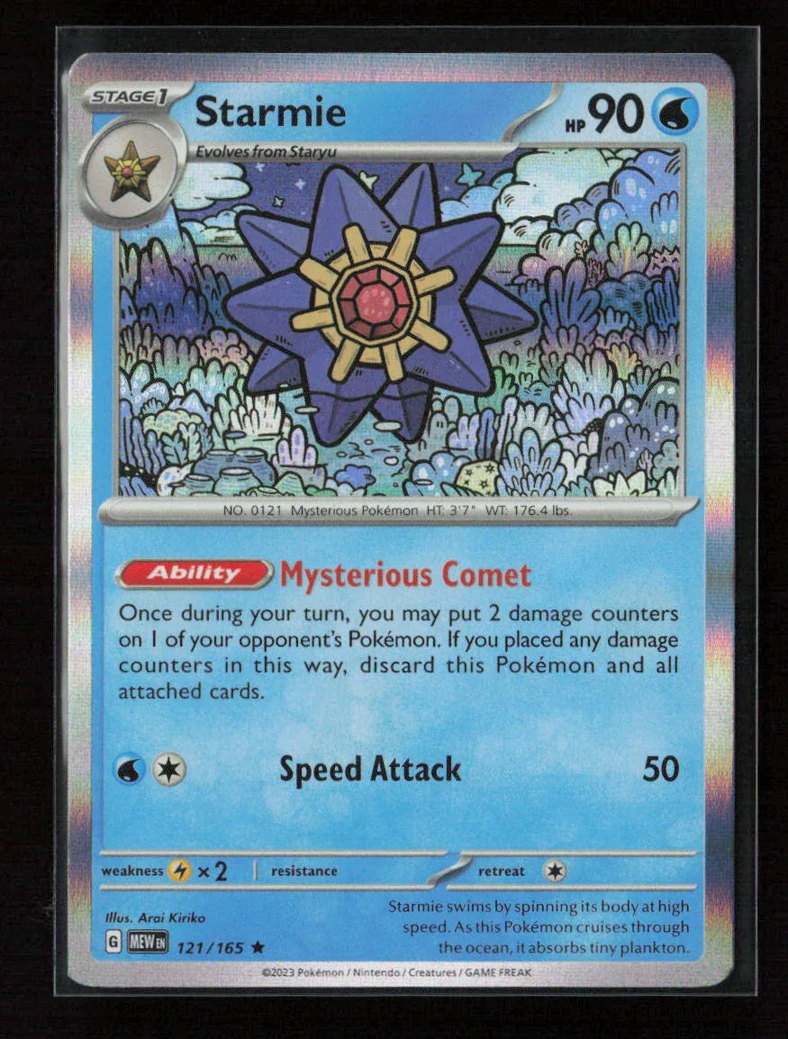 Starmie Rare SV: Scarlet & Violet 151 121/165 NM - Kang's Collectibles