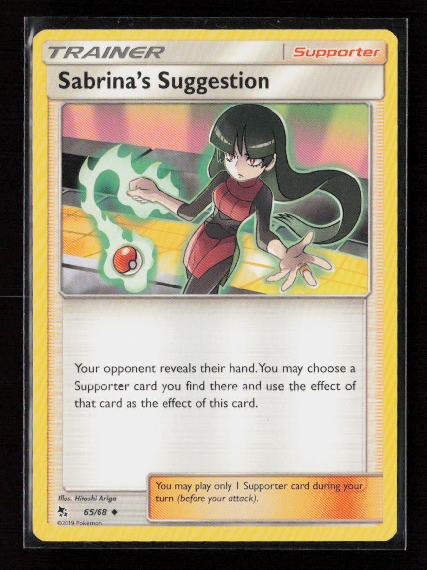Sabrina's Suggestion Uncommon Hidden Fates 65/68 LP