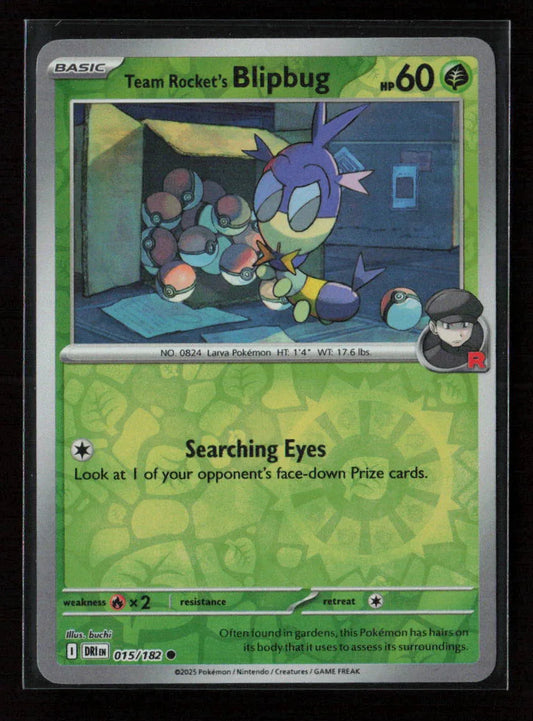 Team Rocket's Blipbug Common SV10: Destined Rivals 015/182 NM - Kang's Collectibles