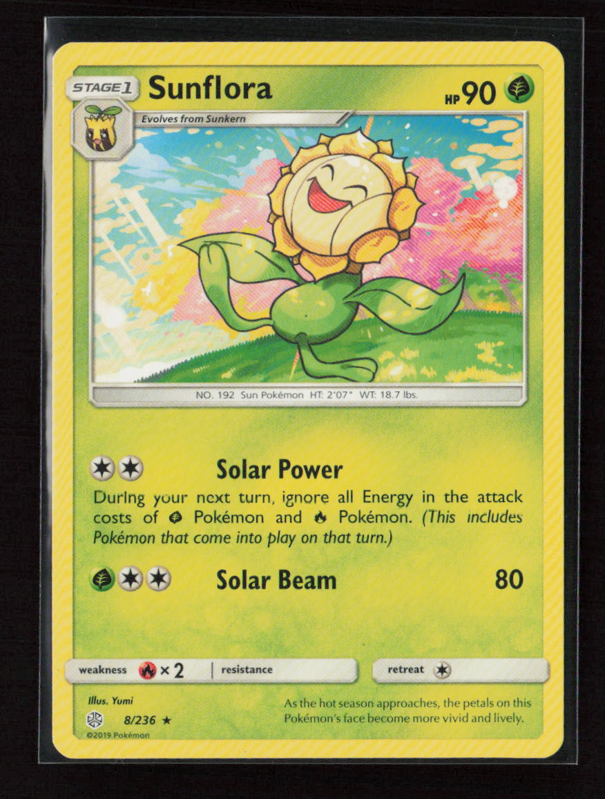 Sunflora Rare SM - Cosmic Eclipse 8/236 LP