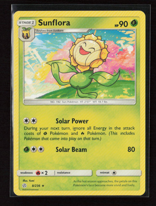 Sunflora Rare SM - Cosmic Eclipse 8/236 LP