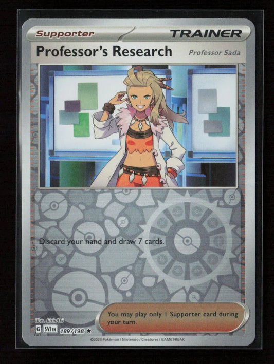 Professor's Research - Rare SV01: Scarlet & Violet Base Set 189/198 NM - Kang's Collectibles