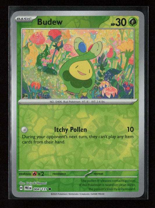 Budew Common SV: Prismatic Evolutions 004/131 NM - Kang's Collectibles