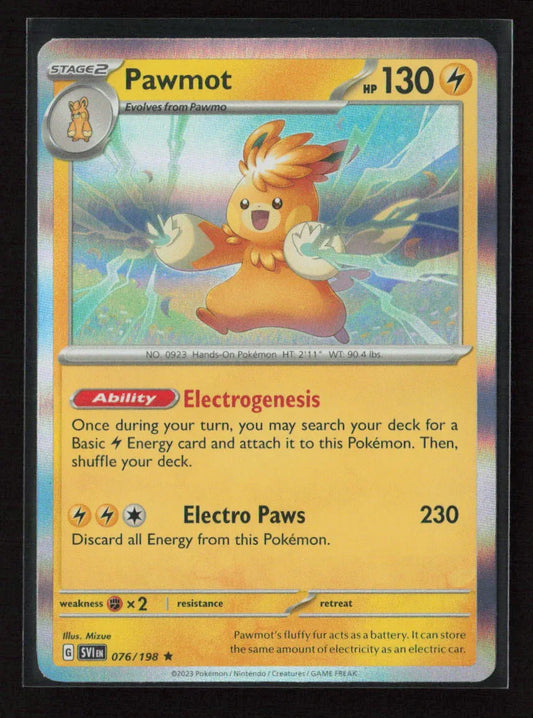 Pawmot - Rare SV01: Scarlet & Violet Base Set 076/198 NM - Kang's Collectibles
