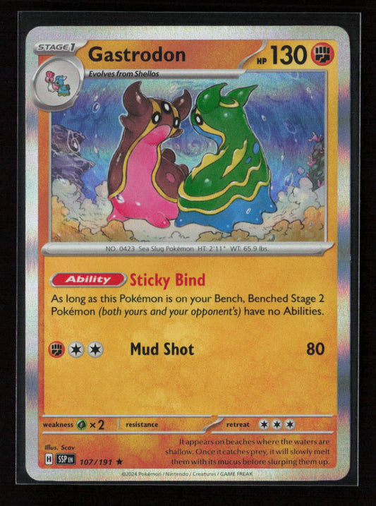 Gastrodon Rare SV08: Surging Sparks 107/191 NM