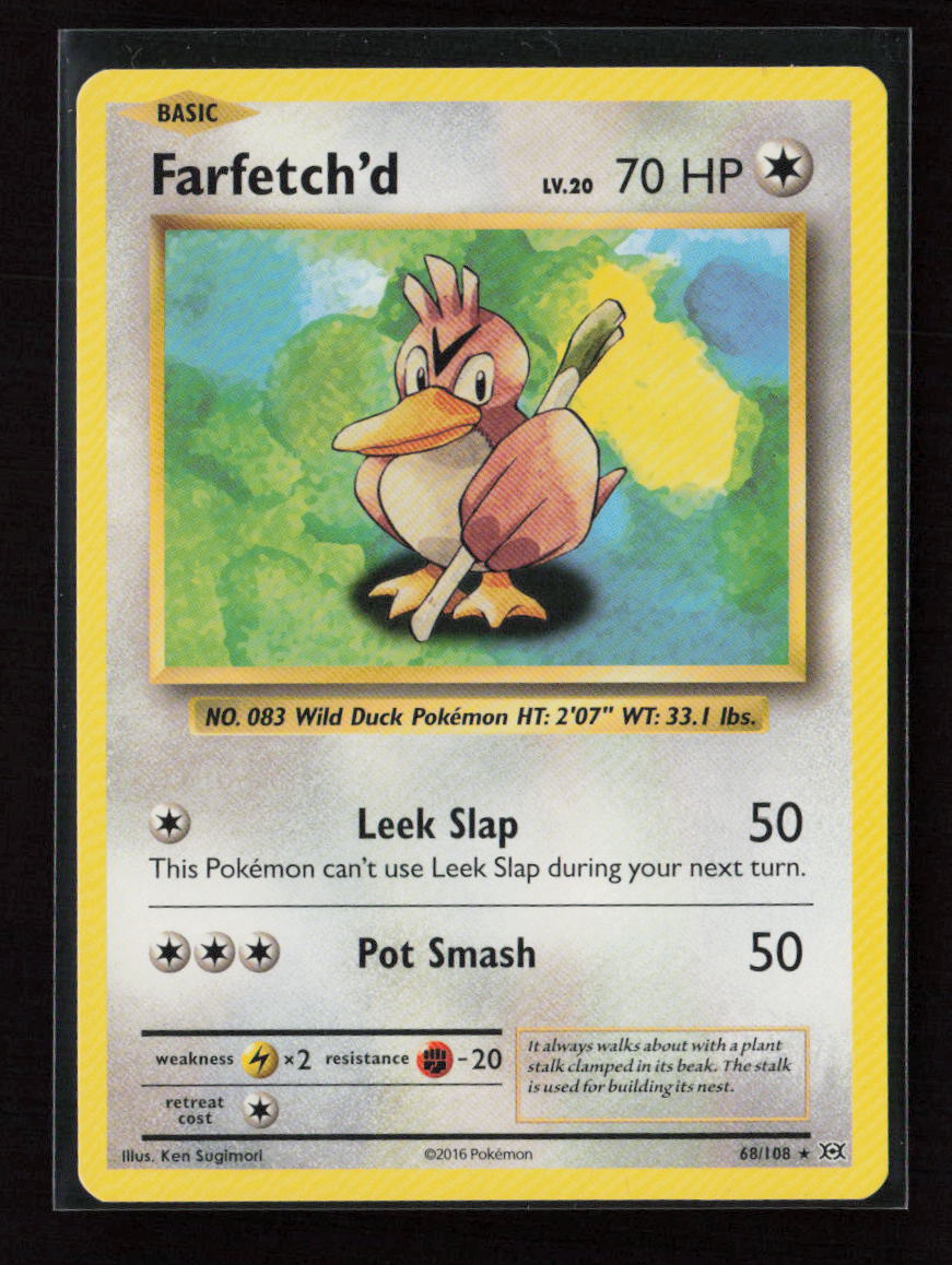 Farfetch'd Rare XY - Evolutions 68/108 LP
