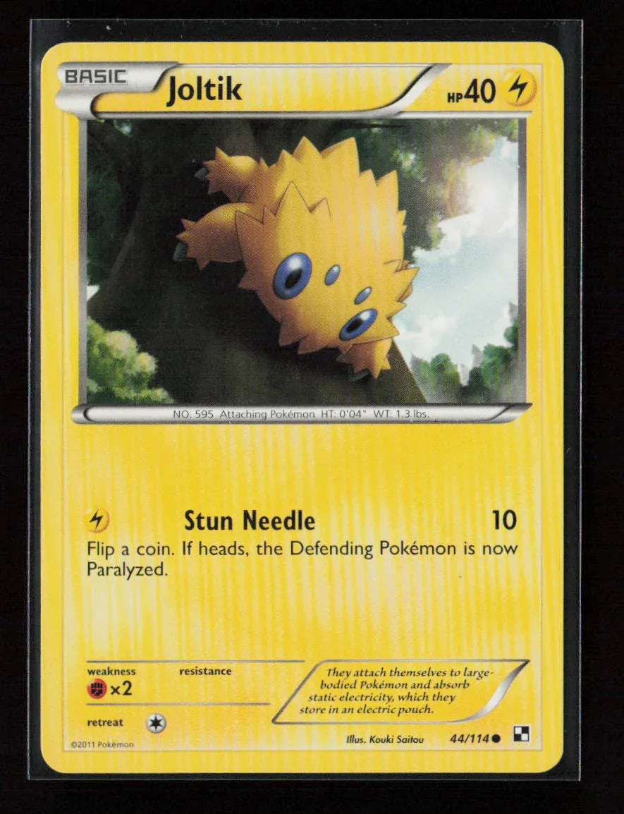 Joltik (44) Common Black and White 44/114 LP - Kang's Collectibles