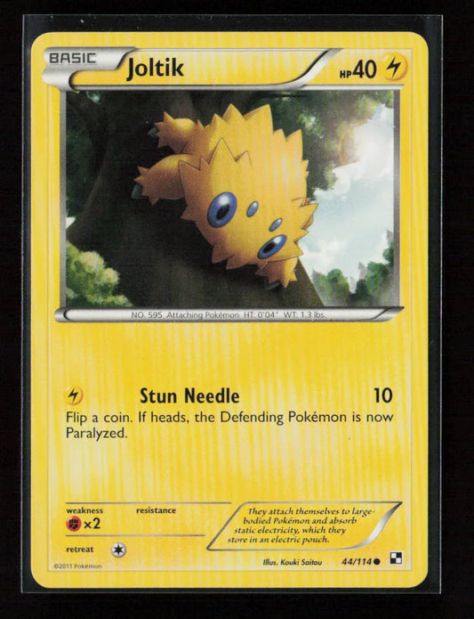 Joltik (44) Common Black and White 44/114 LP - Kang's Collectibles