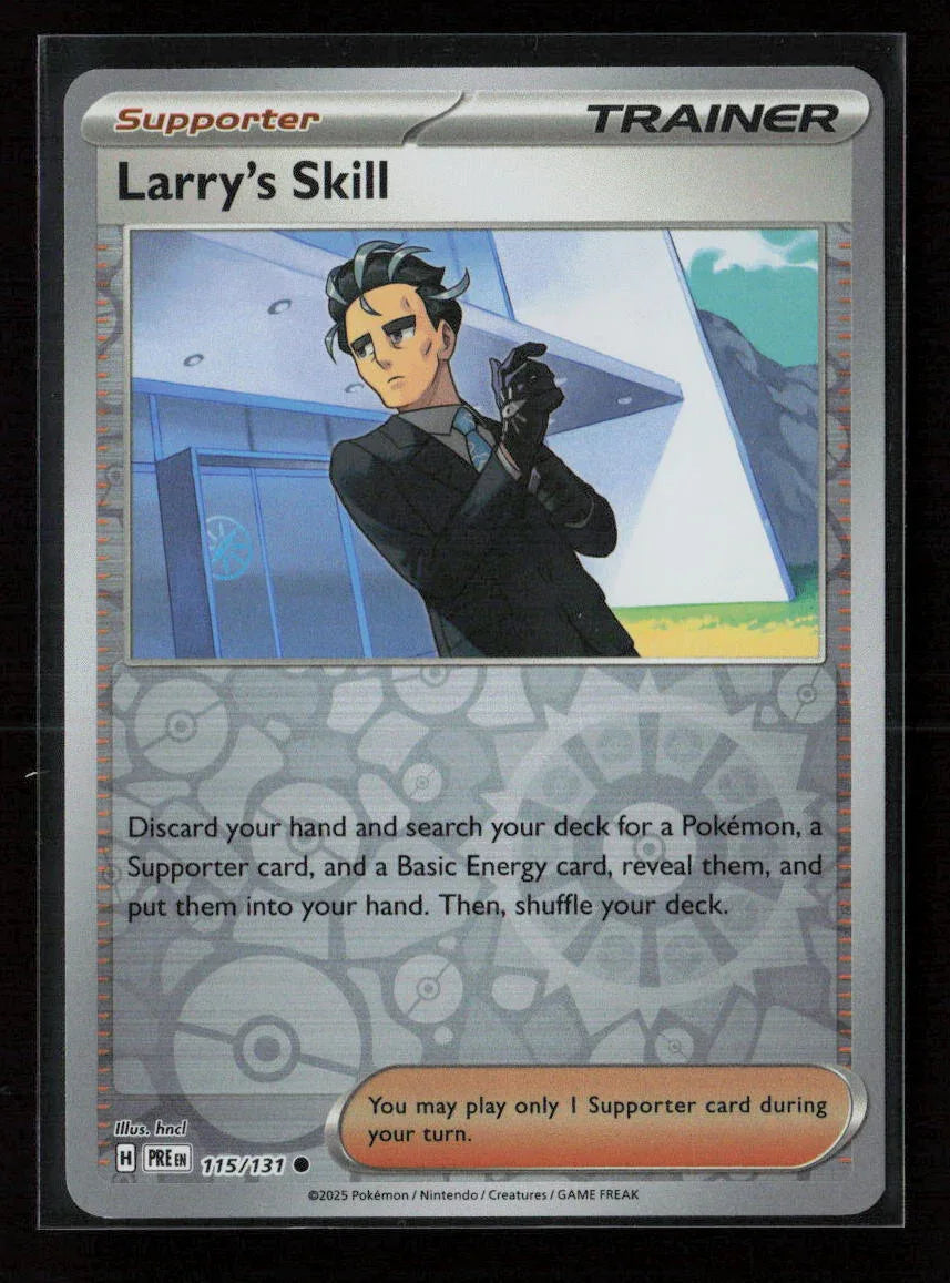 Larry's Skill - Common SV: Prismatic Evolutions 115/131 NM - Kang's Collectibles