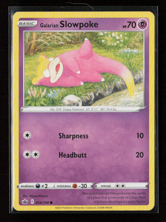 Galarian Slowpoke Common SWSH06: Chilling Reign 054/198 LP