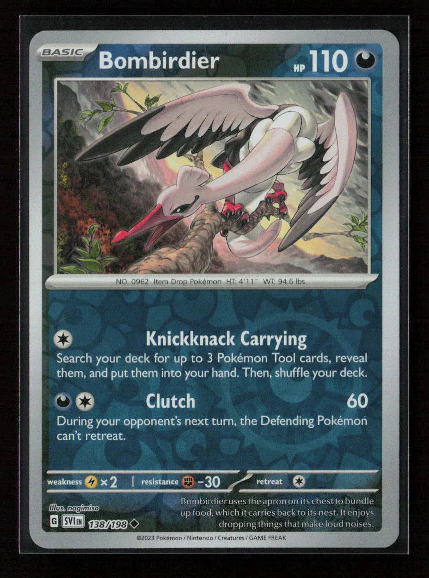 Bombirdier - Uncommon SV01: Scarlet & Violet Base Set 138/198 NM - Kang's Collectibles