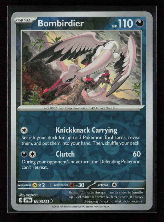 Bombirdier - Uncommon SV01: Scarlet & Violet Base Set 138/198 NM - Kang's Collectibles