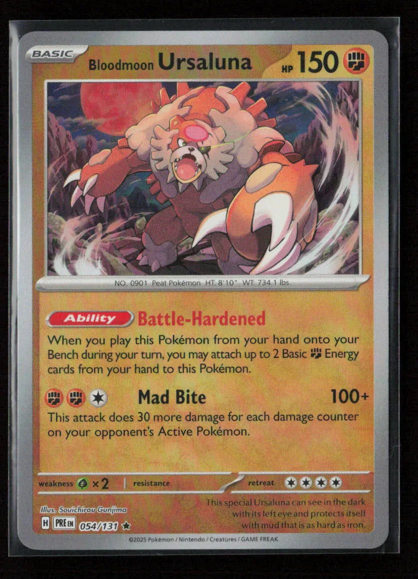Bloodmoon Ursaluna (Poke Ball Pattern) Rare SV: Prismatic Evolutions 054/131 NM - Kang's Collectibles