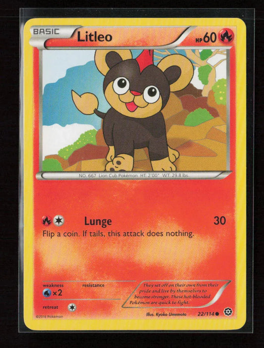 Litleo Common XY - Steam Siege 22/114 LP - Kang's Collectibles