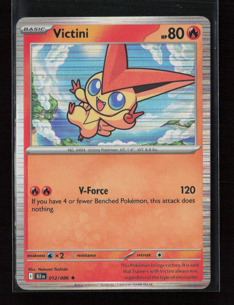 Victini Rare SV: Black Bolt 012/086 NM