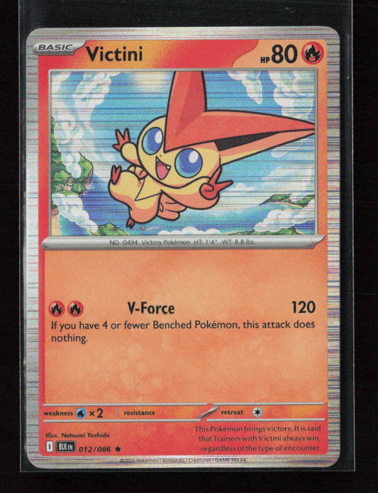 Victini Rare SV: Black Bolt 012/086 NM