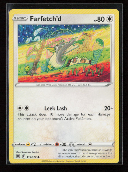 Farfetch'd Common SWSH09: Brilliant Stars 115/172 LP