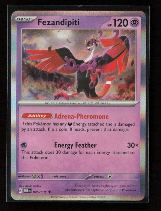 Fezandipiti Rare SV: Prismatic Evolutions 045/131 NM - Kang's Collectibles