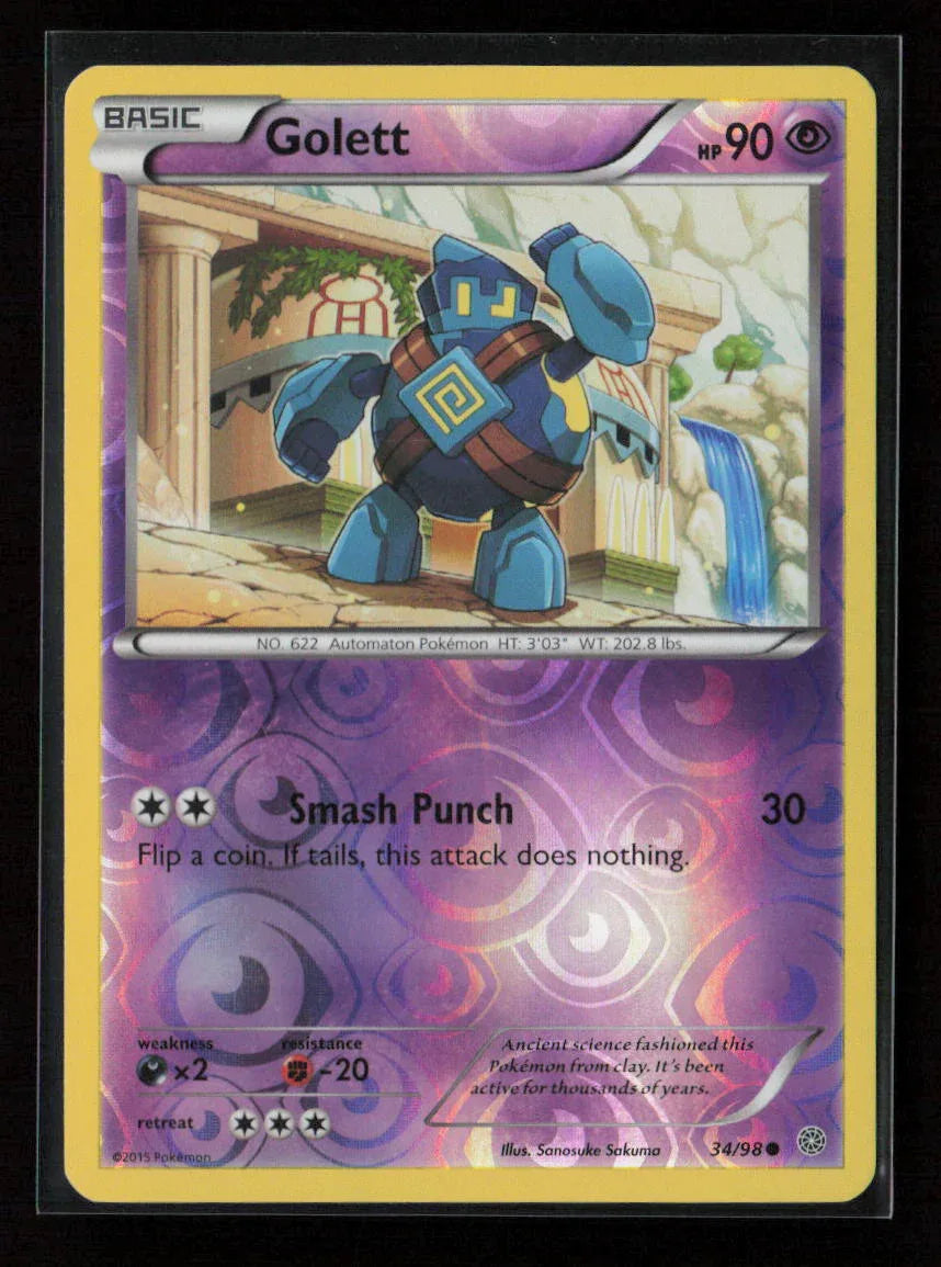 Golett Common XY - Ancient Origins 34/98 NM - Kang's Collectibles