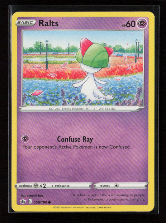 Ralts Common SWSH06: Chilling Reign 059/198 LP
