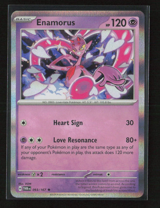 Enamorus - Rare SV06: Twilight Masquerade 093/167 NM - Kang's Collectibles