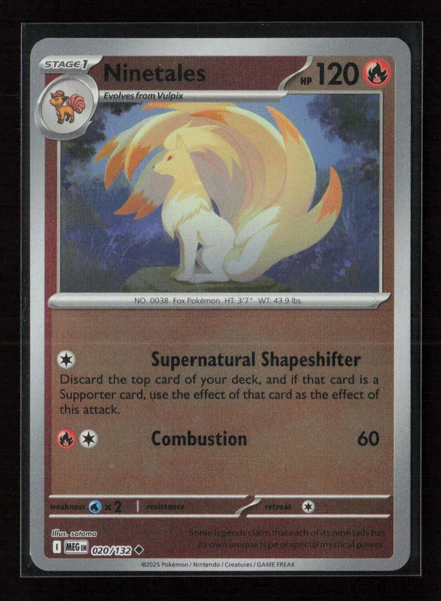 Ninetales Uncommon ME01: Mega Evolution 020/132 NM - Kang's Collectibles