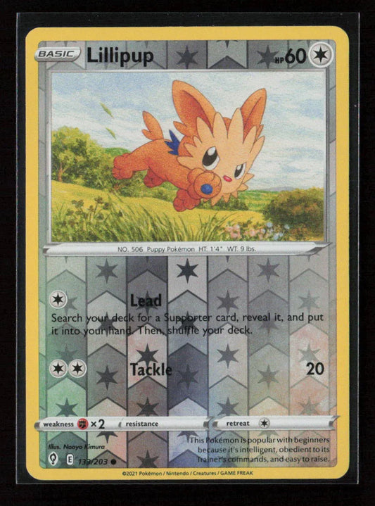 Lillipup Common SWSH07: Evolving Skies 133/203 LP - Kang's Collectibles