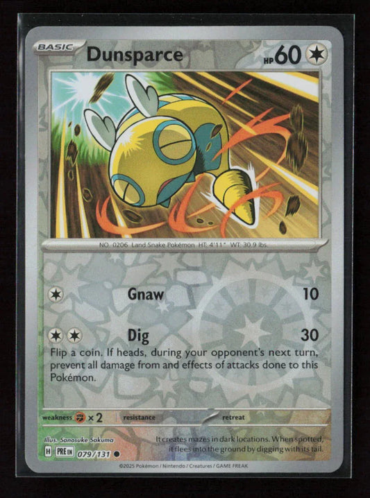 Dunsparce Common SV: Prismatic Evolutions 079/131 NM - Kang's Collectibles