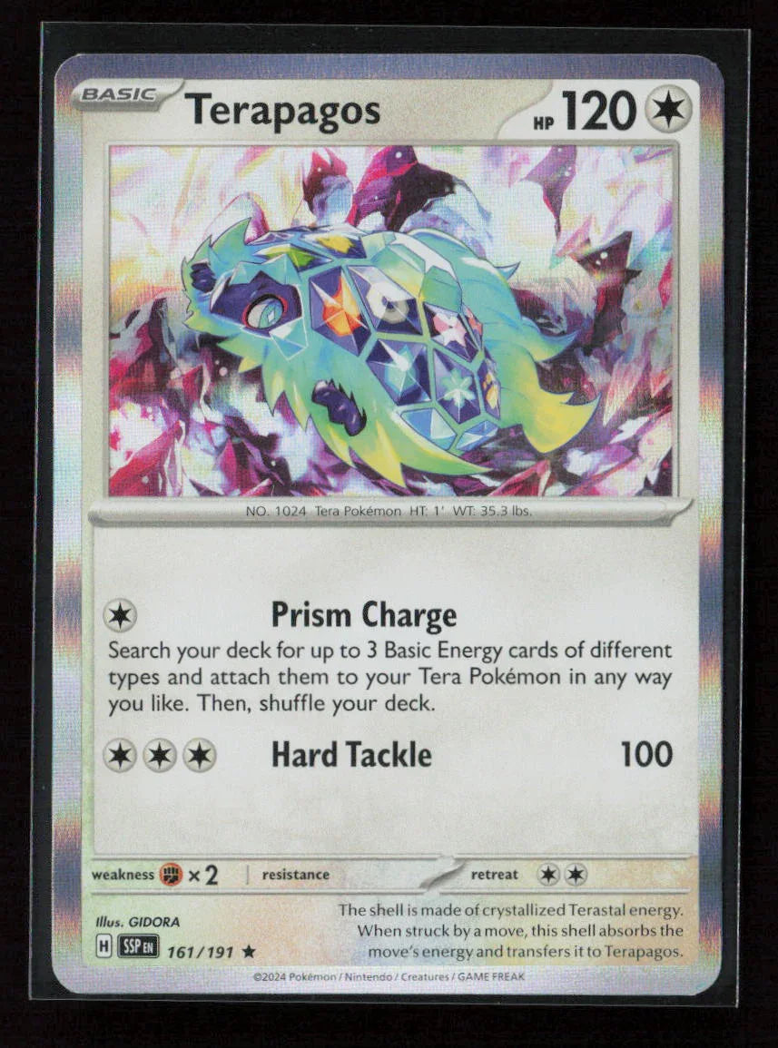 Terapagos Rare SV08: Surging Sparks 161/191 NM - Kang's Collectibles