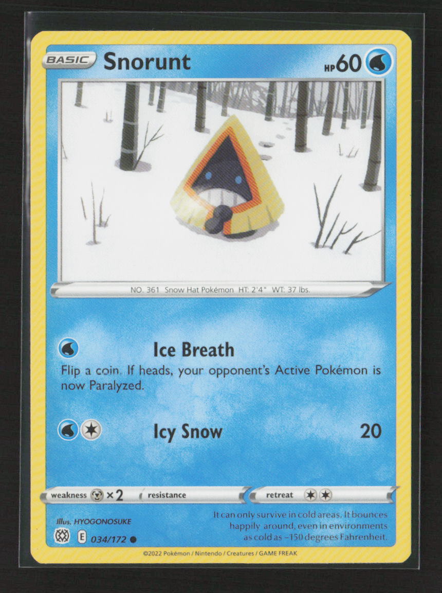 Snorunt Common SWSH09: Brilliant Stars 034/172 LP