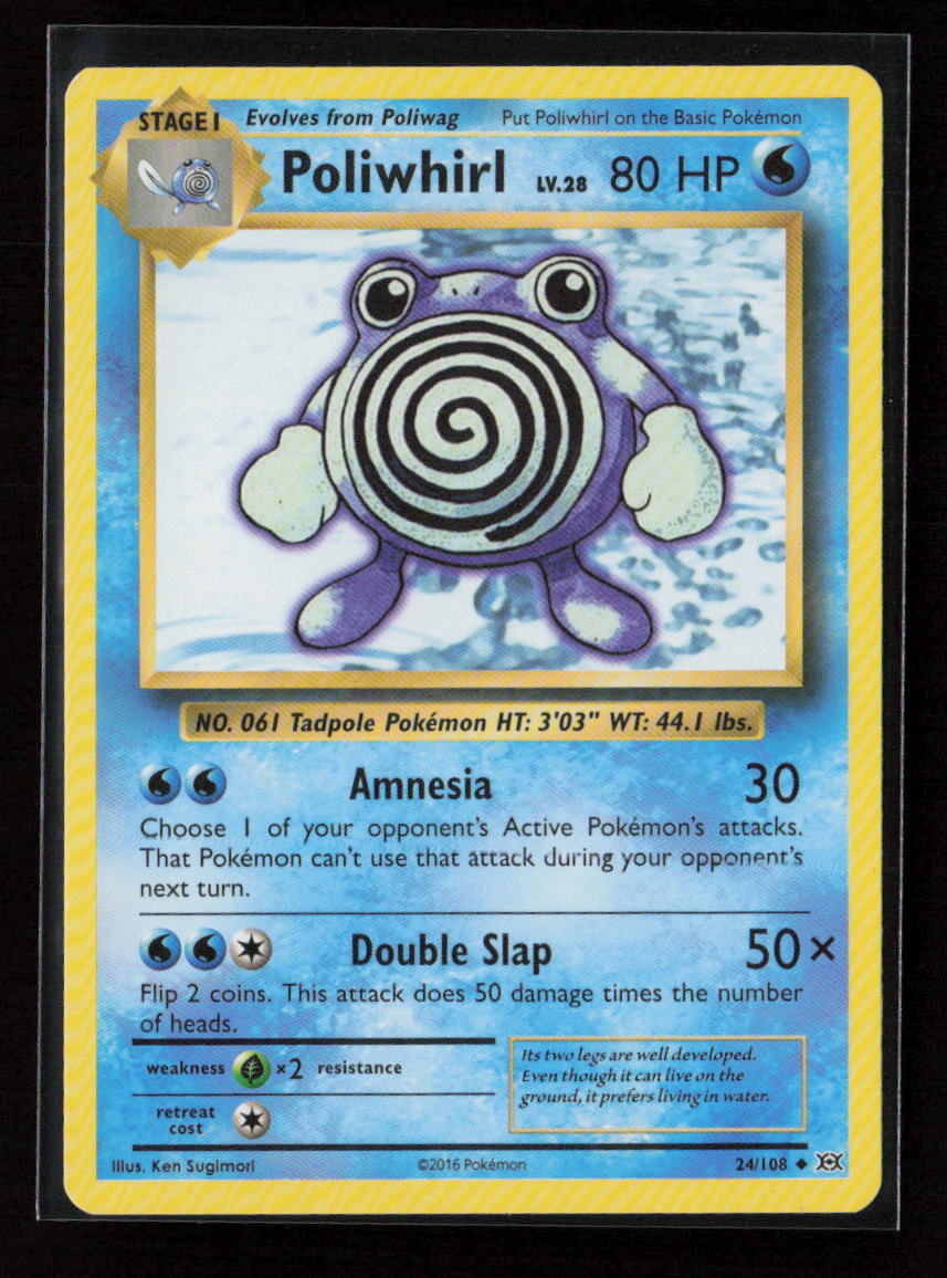 Poliwhirl Uncommon XY - Evolutions 24/108 LP