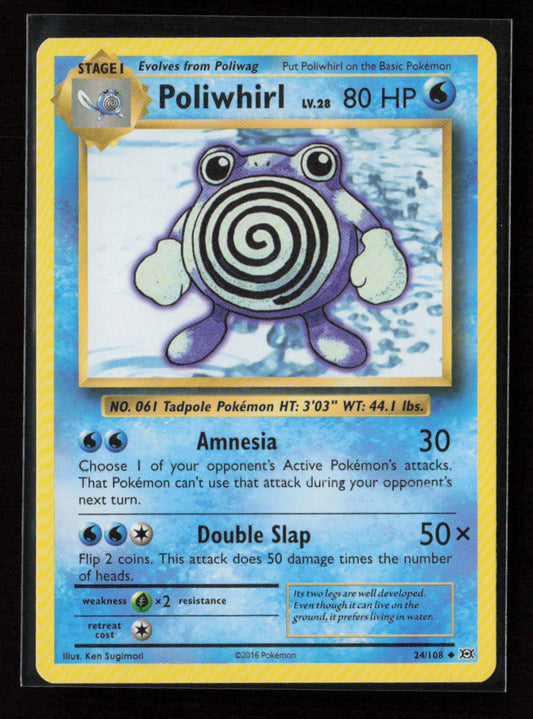 Poliwhirl Uncommon XY - Evolutions 24/108 LP