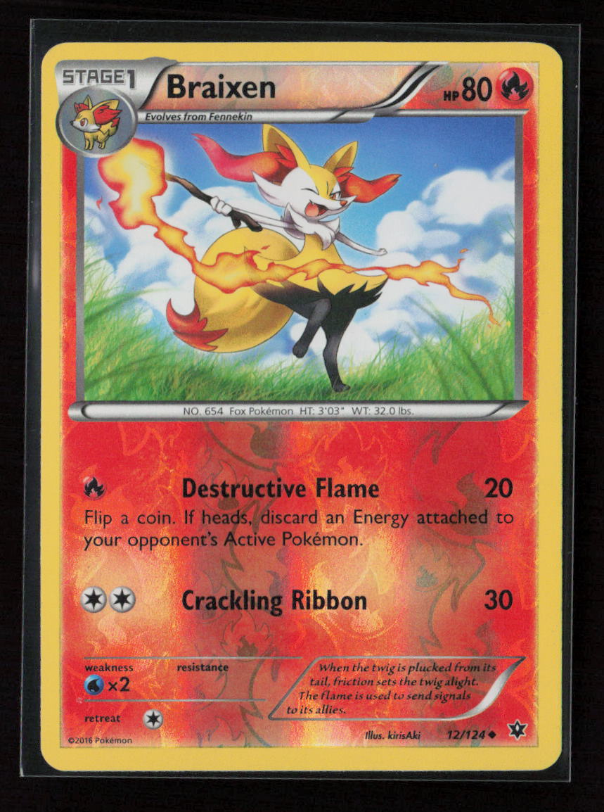 Braixen Uncommon XY - Fates Collide 12/124 LP
