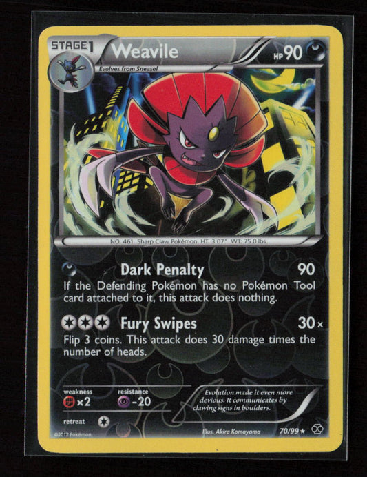 Weavile Rare Next Destinies 70/99 LP